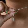 Sterling Silver Acorn Charm Necklace, thumbnail 1 of 6