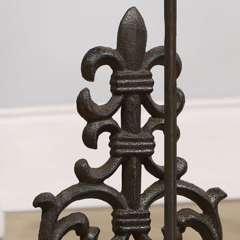 Cast Iron Vintage Free Standing Toilet Roll Holder, 6 of 6