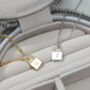 Personalised Padlock Necklace In Silver Or Gold Vermeil, thumbnail 3 of 8
