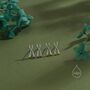 Chromosome Stud Earrings In Sterling Silver, thumbnail 6 of 12