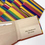 Personalised Leather Wallet, 3rd Wedding Anniversary Gift, thumbnail 3 of 7