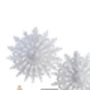 Two White Giant Hanging Christmas Snowflake Decorations, thumbnail 2 of 2