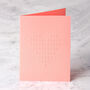 Braille Greeting Card | Heart | Pink, thumbnail 2 of 2