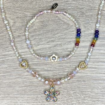 Pearl, Daisy And Rainbow Bracelet, 3 of 9