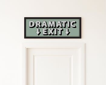Dramatic Exit Framed Hallway Print, 3 of 10