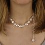 Large White Pearl Necklace With Pearl Drop, thumbnail 1 of 3