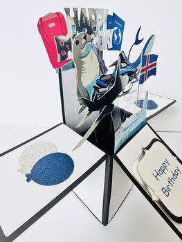 Iceland Themed 3D Birthday Card, 4 of 7