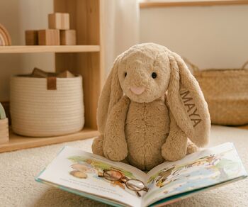 Personalised Bunny Soft Toy – Gift For Baby | Plushie, 4 of 9