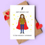 Personalised Superwoman Birthday Or Mother’s Day Card, thumbnail 1 of 5