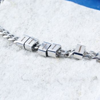 Silver 5mm Personalised Cuban Chain Necklace, 7 of 11