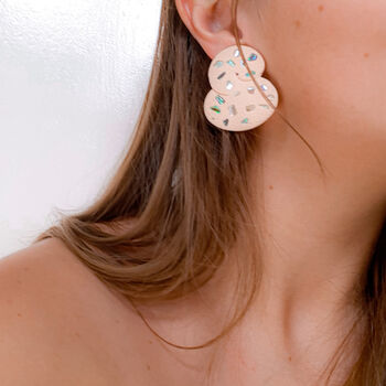 Treasure | Shell And Polymer Clay Statement Earrings, 3 of 8
