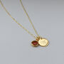 Personalised 18ct Gold Plated Birthstone Necklace, thumbnail 1 of 7