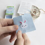 Kawaii Bunny Rabbit Mini Cross Stitch Kit, thumbnail 1 of 10