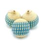 Ice Blue Christmas Baubles Pack Of Three, thumbnail 2 of 6