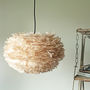 Light Brown Goose Feather Pendant Lampshades, thumbnail 5 of 11
