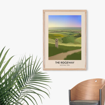 The Ridgeway National Trail Travel Poster Art Print, 5 of 8