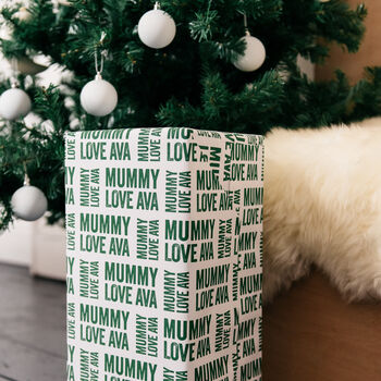 Christmas Letterpress Personalised Wrapping Paper, 2 of 4