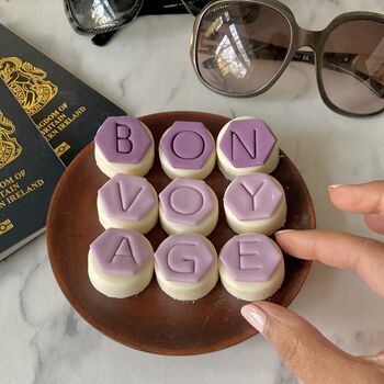 'Bon Voyage' Letterbox Chocolate Coated Oreos, 9 of 12