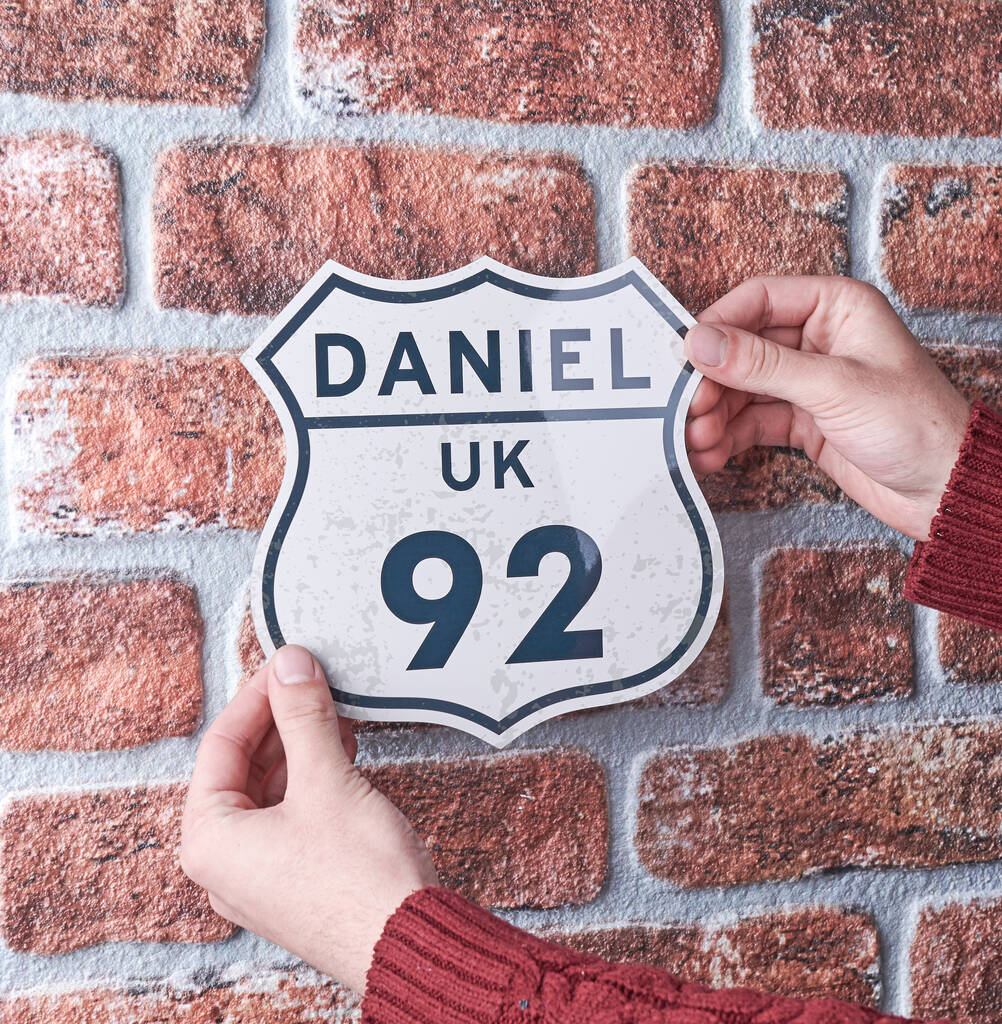 Personalised Route 66 Metal Sign, 1 of 3