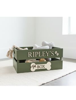 Large Coloured Dog Toy Storage Box With Raised Design, 2 of 11