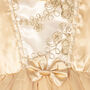 Girl's Gold Regal Princess Dress Up Costume, thumbnail 6 of 6