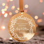 Our First Christmas Together Couples Gold Bauble, thumbnail 1 of 6