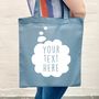 Personalised Thought Bubble Tote Bag, thumbnail 3 of 7