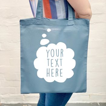 Personalised Thought Bubble Tote Bag, 3 of 7