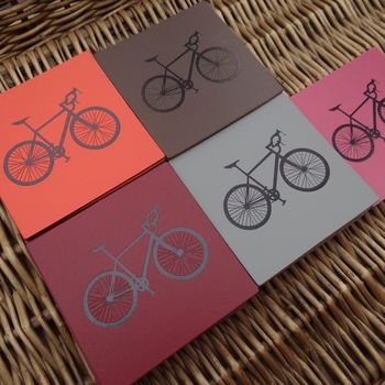 Set Of Four Leather Bicycle Coasters, 5 of 5