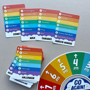 Rainbow Go Trivia Game, 2 of 4
