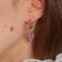 Purple Grape Earrings, thumbnail 3 of 4