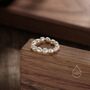 Genuine Baroque Pearl Elastic Ring, thumbnail 9 of 12