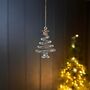 Hanging Gold And Clear Christmas Tree Decoration, thumbnail 1 of 3