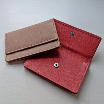Personalised Large Leather Card Holder, 11 of 12