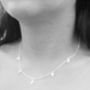 Sterling Silver Short Moon And Star Charm Necklace, thumbnail 2 of 4