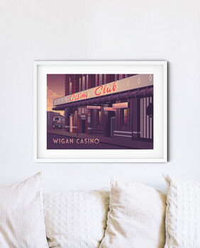 Wigan Casino Nightclub Travel Poster Art Print, 3 of 8