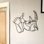 Rhino Wire Wall Art, thumbnail 2 of 4