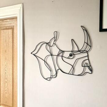 Rhino Wire Wall Art, 2 of 4