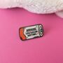 Low Social Battery Enamel Pin Badge, thumbnail 2 of 4