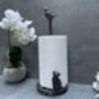 Cast Iron Kitchen Roll Holder – Cat And Bird Design, thumbnail 6 of 11