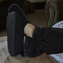 Ant Black Mens Slippers Indoor/Garden Shoes, thumbnail 5 of 8