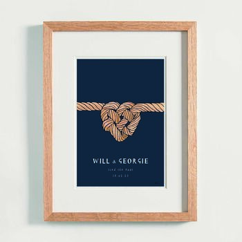 Tie The Knot Personalised Art Print, 3 of 3