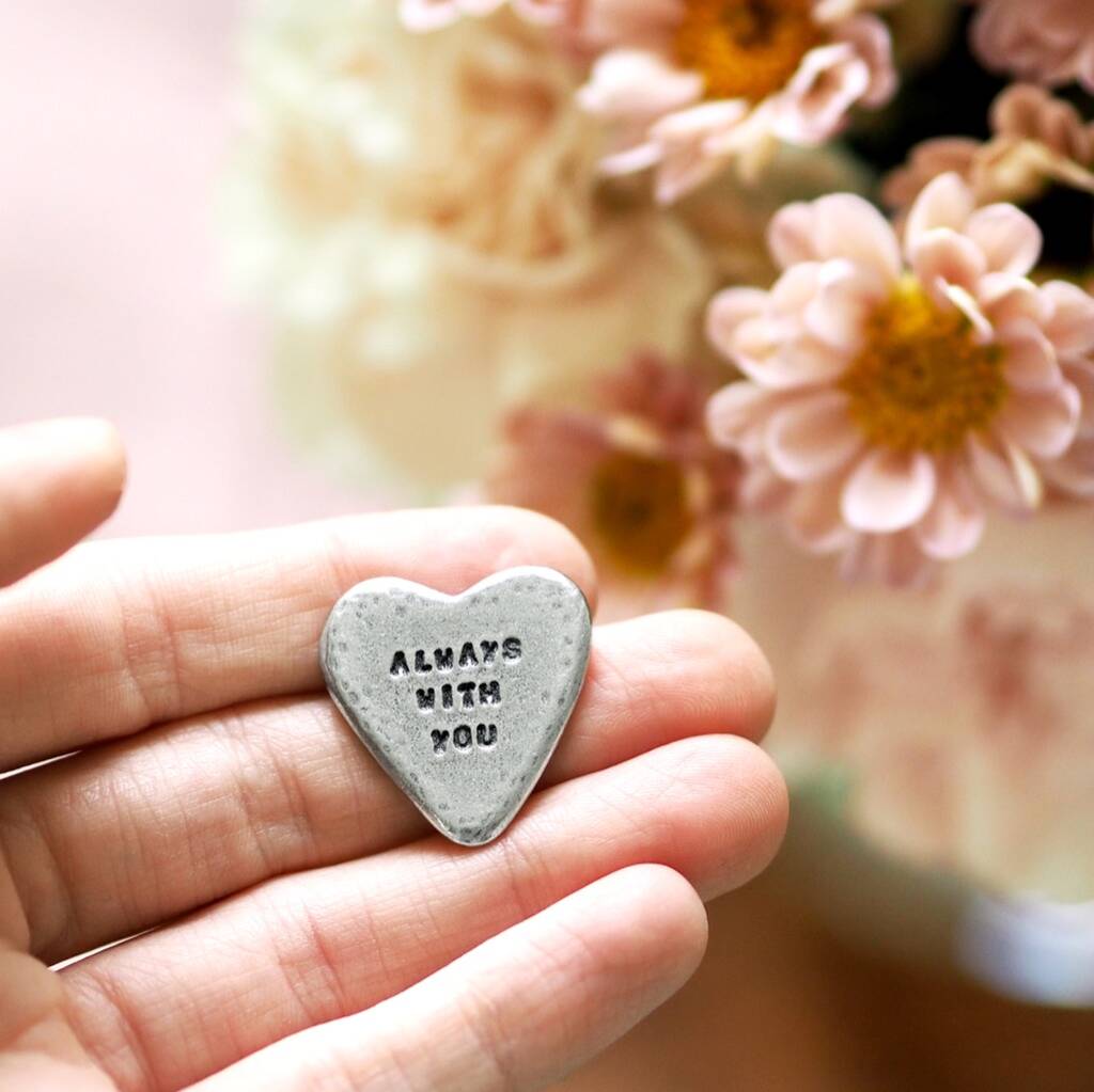 'Always With You' Pocket Heart Token, 1 of 3