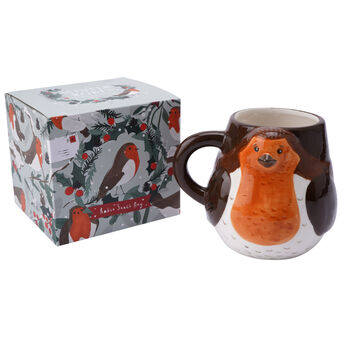 Robin Snack Biscuit Mug With Gift Box, 3 of 6