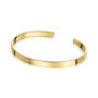 Personalised Cuff Bangle 18 K Gold Plated Solid Silver, thumbnail 1 of 6