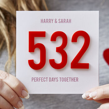 Personalised Days Together Card, 5 of 12