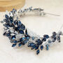 Navy Blue Crystal Crown, thumbnail 4 of 5