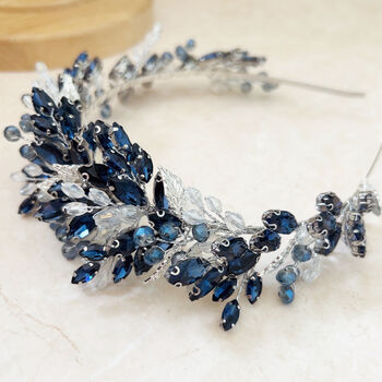 Navy Blue Crystal Crown, 4 of 5