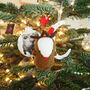 Reindeer Christmas Tree Decoration, thumbnail 3 of 3