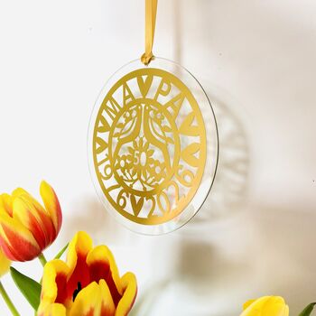 Golden Anniversary Hanging Ornament, 3 of 12